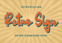 Retro Sign Font - Featured Image