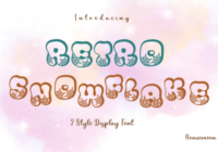 Retro Snowflake Font - Featured Image
