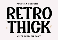 Retro Thick Font - Featured Image
