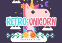Retro Unicorn Font - Featured Image
