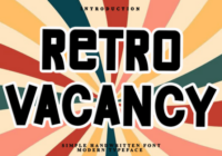 Retro Vacancy Font - Featured Image