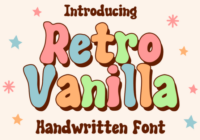 Retro Vanilla Font - Featured Image