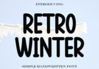 Retro Winter Font - Featured Image