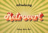 Retrovert Font - Featured Image