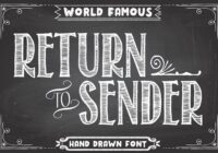 Return to Sender Font - Featured Image