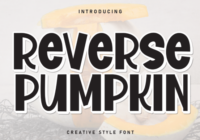 Reverse Pumpkin Font - Featured Image