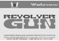 Revolver Gun Font - Featured Image