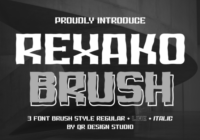 Rexako Brush Font - Featured Image