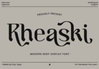 Rheaski Font - Featured Image