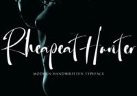 Rhepeat Hunter Font - Featured Image