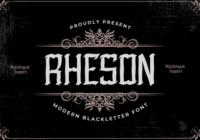 Rheson Font - Featured Image