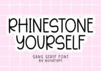 Rhinestone Yourself Font - Featured Image