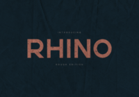 Rhino Rough Font - Featured Image