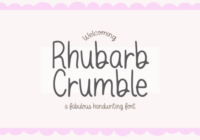 Rhubarb Crumble Font - Featured Image