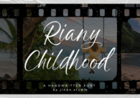 Riany Childhood Font - Featured Image
