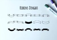 Ribbons Dingbat Font - Featured Image