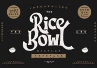 Rice Bowl Font - Featured Image