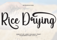 Rice Drying Font - Featured Image