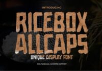 Ricebox Allcaps Font - Featured Image