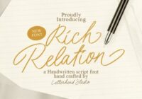 Rich Relation Font - Featured Image