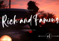 Rich and Famous Font - Featured Image