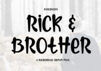Rick & Brother Font - Featured Image