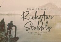 Rickstar Stubbly Font - Featured Image