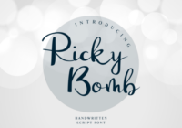 Ricky Bomb Font - Featured Image