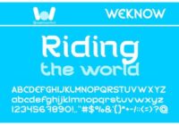 Riding the World Font - Featured Image