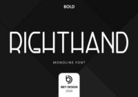 Right Hand Bold Font - Featured Image
