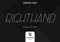 Right Hand Hairline Italic Font - Featured Image
