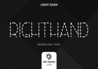 Right Hand Light Dash Font - Featured Image