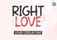 Right Love Font - Featured Image