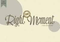 Right Moment Font - Featured Image