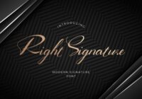 Right Signature Font - Featured Image