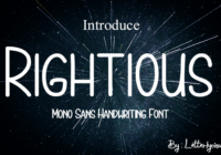 Rightious Font - Featured Image