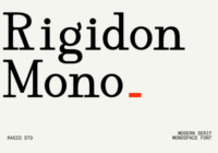 Rigidon Mono Font - Featured Image