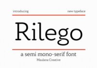 Rilego Font - Featured Image