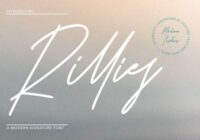 Rillies Font - Featured Image