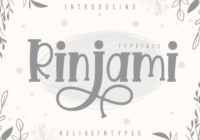 Rinjami Font - Featured Image