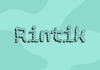 Rintik Font - Featured Image
