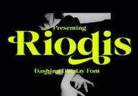 Riodis Font - Featured Image