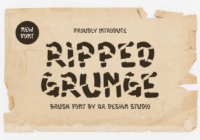 Ripped Grunge Font - Featured Image