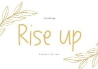 Rise Up Font - Featured Image