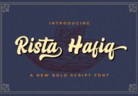 Rizta Hafiq Font - Featured Image