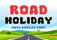 Road Holiday Font - Featured Image