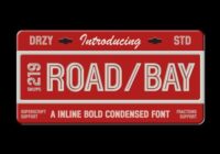 Roadbay Inline Bold Condensed Font - Featured Image