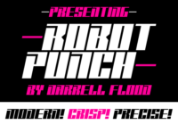 Robot Punch Font - Featured Image