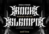 Rock Glempo Font - Featured Image