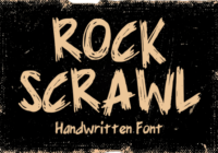 Rock Scrawl Font - Featured Image